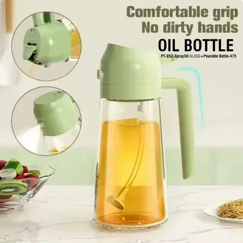 2 in 1 Glass Oil Spray Dispenser (450 ml)