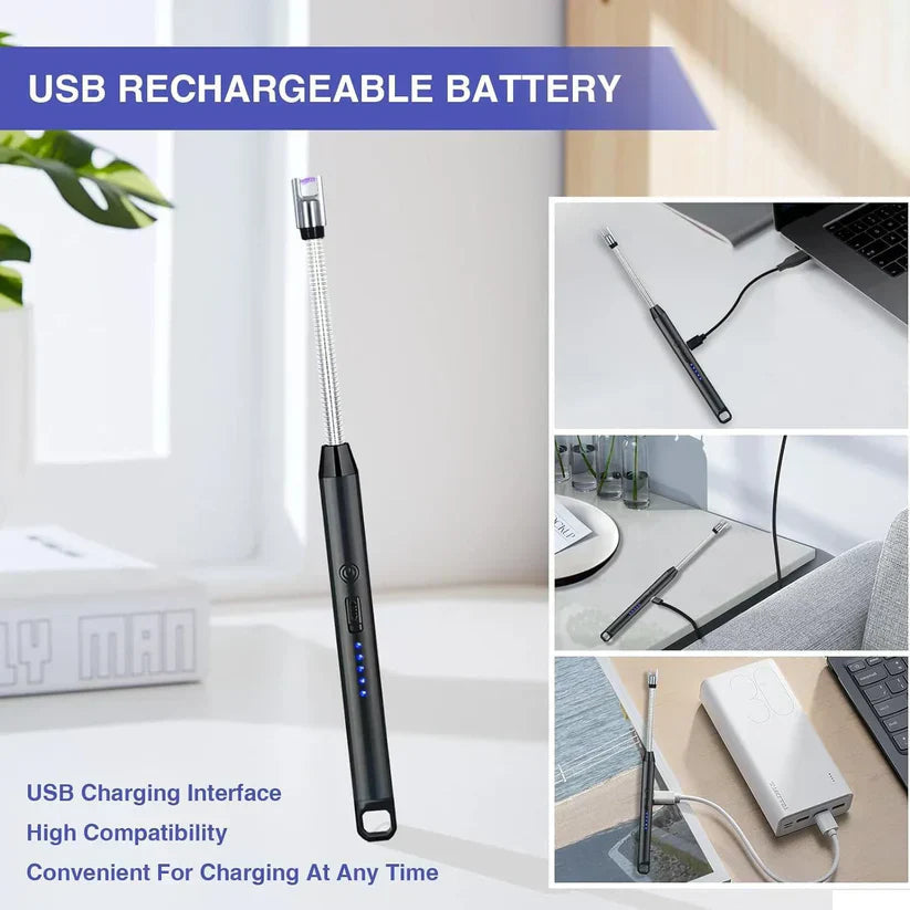 360° Rotatable & Flexible USB Chargeable Lighter