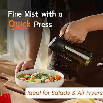 2 in 1 Glass Oil Spray Dispenser (450 ml)