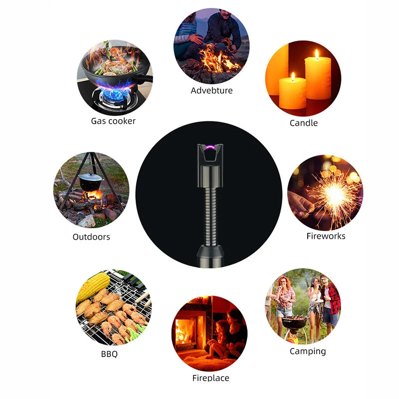 360° Rotatable & Flexible USB Chargeable Lighter